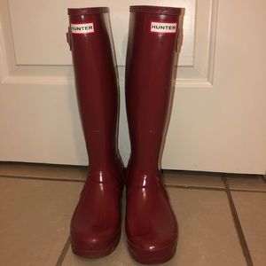 Women’s Original Tall Rain Boots: Deep Red